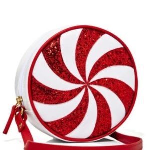NWT Christmas Bath and Body Works Peppermint purse